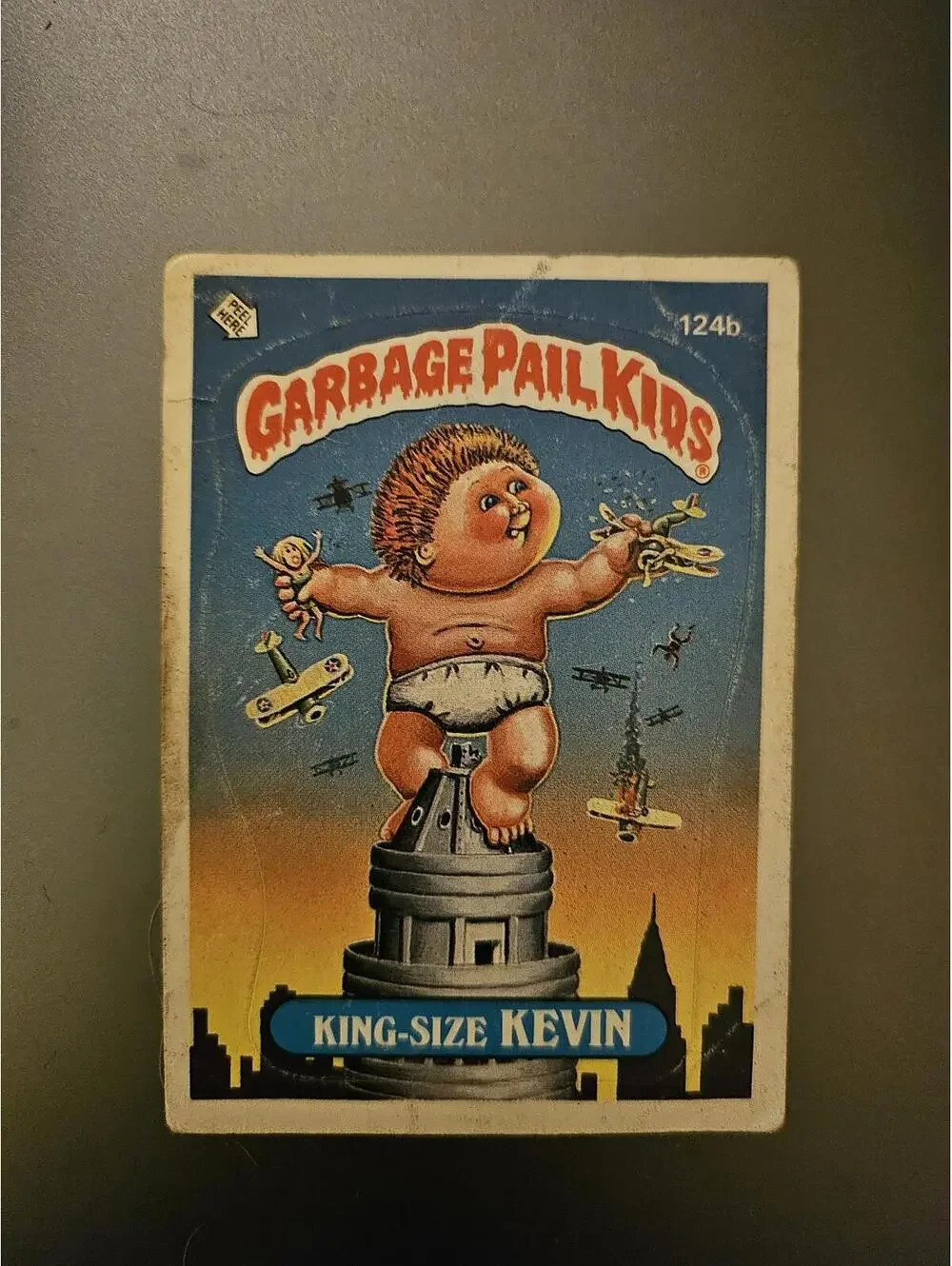 King-Size Kevin 1986 Garbage Pail Kids -Original Series 3• see pic for condition